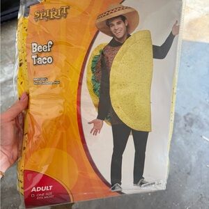 Spirit Beef Taco Costume - Yellow and Brown